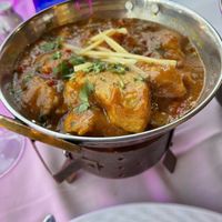 Balti Curry with Soya „Meat“ (so yummy 🤤) at Tandoori Hut in Tenerife