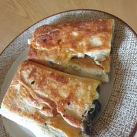 So good! $5 each. This is the cheese and spinach. at Tammy's Borek in Preston