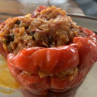 Stuffed capsicum. Mmmmmm at Tammy's Borek in Preston