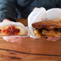 Firecracker Borek and Mushroom & Cheese Borek at Tammy's Borek in Preston