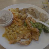 I liked every item genuinely but the mustard potatoes, seitan cutlets, and bbq tofu had to be my three favorites.   at Masao's Kitchen in Waltham