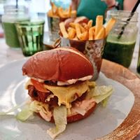 Burger at Vertigo in Salford