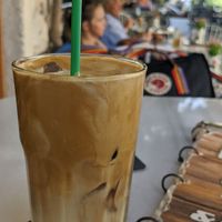 Oat milk frappé at More Cafe Bar in Kos