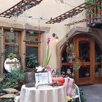 The entrance at L'Arpège in Colmar