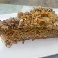 Carrot cake at Le Jardin de Suzan in Cahors