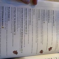 Lunch menu  at De Waldhoorn in Otterlo