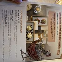 Dinner menu  at De Waldhoorn in Otterlo