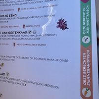 Vegan staat duidelijk aangegeven   at De Waldhoorn in Otterlo