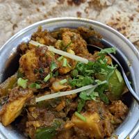 Veg curry at Kulcha Express in Ilford