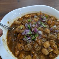 Samosa Chaat at Kulcha Express in Ilford