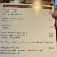 New menu oct 2025 at Paviljoen Lutterzand in De Lutte