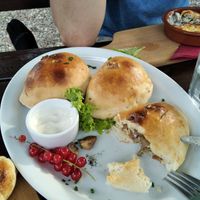 Homemade piecuchy (also as vegan option available) at Chata na Zaborskiej in Oswiecim