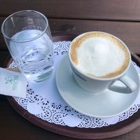 Coffee with coconut milk. at Hotel Tisa Restaurant in Pohorje