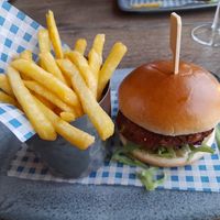 Vegan burger - December 2021 at The View Bar & Cafe in Teignmouth