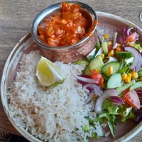Vegan curry - December 2021 at The View Bar & Cafe in Teignmouth