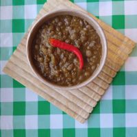 Lentil curry at Liliganics in Beaconsfield