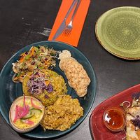 Shared dinner!  at Osorio World's Kitchen in Ameland