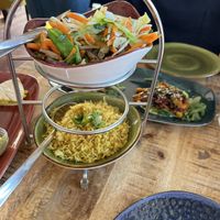 Gebakken rijst en gebakken groenten   at Osorio World's Kitchen in Ameland