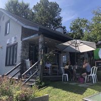 Outside at Vege & Joy in Saint-sauveur
