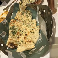 Garlic naan bread  at Green Gates Indian Restaurant in Stirling