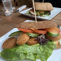 Vegan sandwich is now on the menu. at Cafe O'Flanagans in Koege