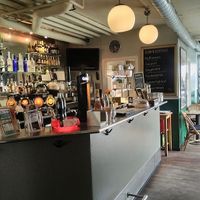 The bar at Cafe O'Flanagans in Koege