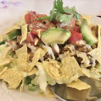 Tempeh taco rice with tempeh and mushroom taco “meat”, avocado, vegan mayo, and salsa.  at LoveUrth 러브얼스 in Busan
