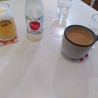Apple juice and chocolate milk at LoveUrth 러브얼스 in Busan