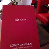 Seperaten Weinkarte at Löffel's Landhaus in Muenstermaifeld