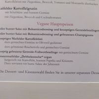 Vegane Auswahl at Löffel's Landhaus in Muenstermaifeld