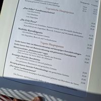 Vegane Speisen auf der Karte at Löffel's Landhaus in Muenstermaifeld