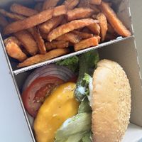 Vegan burger   at Pizzeria Primavera in Bratislava