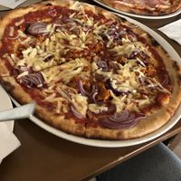 vegan Pizza Salsiccia  at Pizzeria Primavera in Bratislava