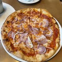 Vegan Salsiccia pizza   at Pizzeria Primavera in Bratislava