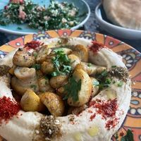 Mushroom Hummus at Harissa in Almaty