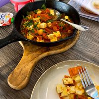 Tofu shakshuka at Harissa in Almaty