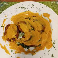 Seitan casero con salsa de curry y coco at Hotel Avenida in Benasque
