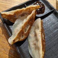 Shiitake and bamboo shoot gyoza at Tonkotsu in Stratford