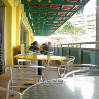 Seat with a view ... at Nature Vegetarian Delights in North Singapore