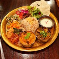 Vegan South Indian style curry at Meu Nota in Tokyo