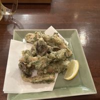 Mushroom tempura, man it was GOOD!  at Meu Nota in Tokyo