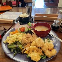 Vege and grain plate  at Meu Nota in Tokyo