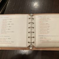 Soft drink menu  at Meu Nota in Tokyo
