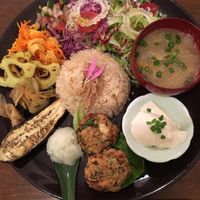 Vegan Deli plate  at Meu Nota in Tokyo