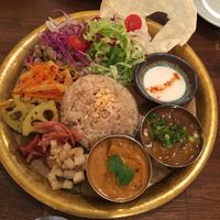 South Indian & soup curry plate  at Meu Nota in Tokyo