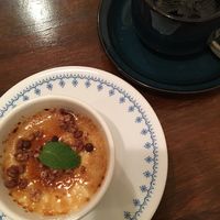 Vegan tofu brûlée  at Meu Nota in Tokyo