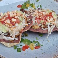 Vegane Gemüse-Enchiladas mit Tofu at Mestiza Latino Casual Food in Konstanz