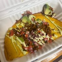 Loaded arepas! at La Chia Vegana  in Lake Worth