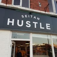 Worth a trip to Fleetwood. Not far from the beach. I found parking right outside. at Seitan Hustle in Fleetwood
