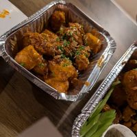 Spicy loaded tater tots! at Seitan Hustle in Fleetwood